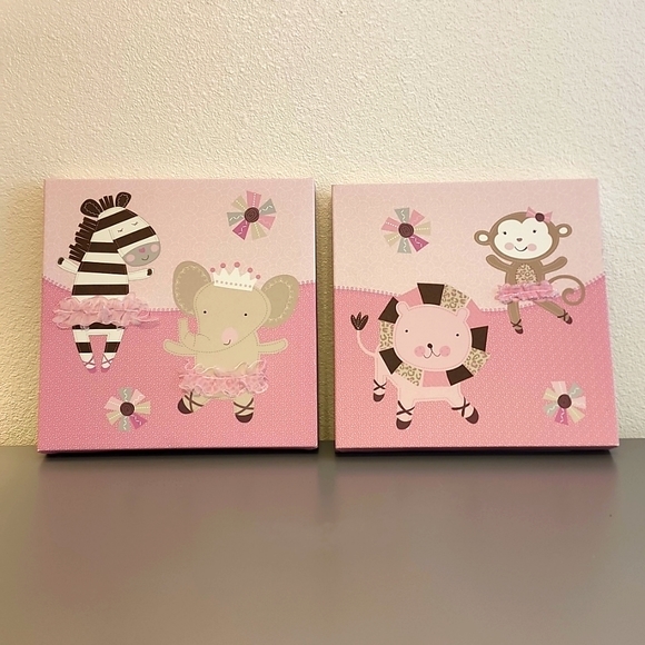 Set of 2 12x12 nursery wall art - Picture 3 of 4